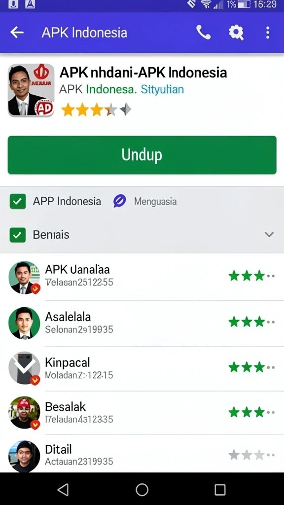 Pratinjau antarmuka Review Aplikasi ori33 di mpoid